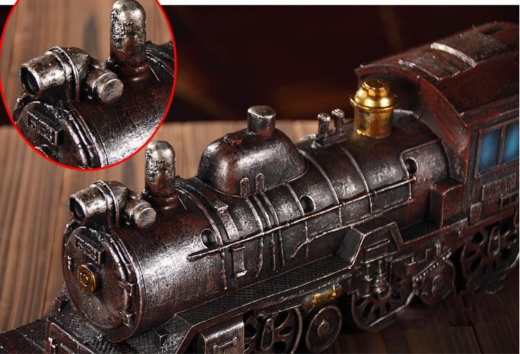 Steampunk Vintage Locomotive Model Home and Cafe Decorations