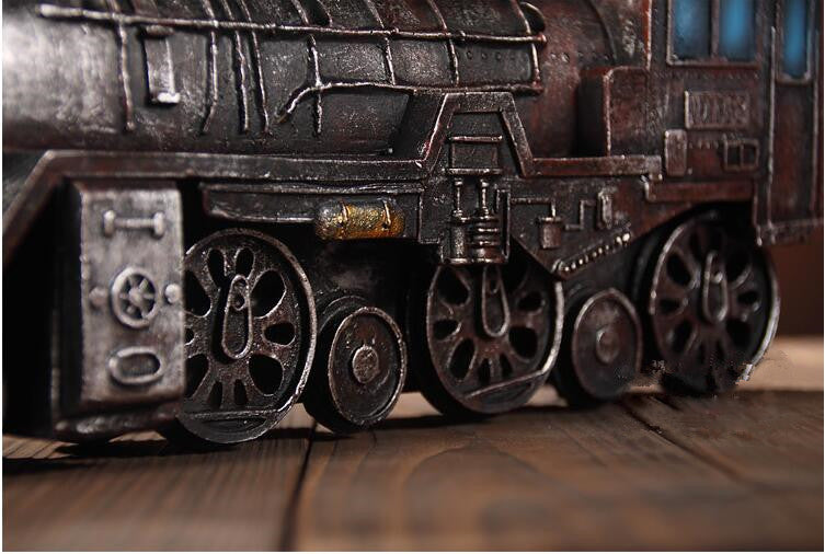 Steampunk Vintage Locomotive Model Home and Cafe Decorations