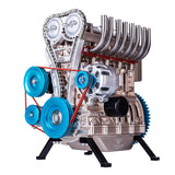 Teching 3D -Baugruppe Erwachsener 300+PCs Car Engine Model Toys Mini Inline 4 Zylinder Motorausbildung