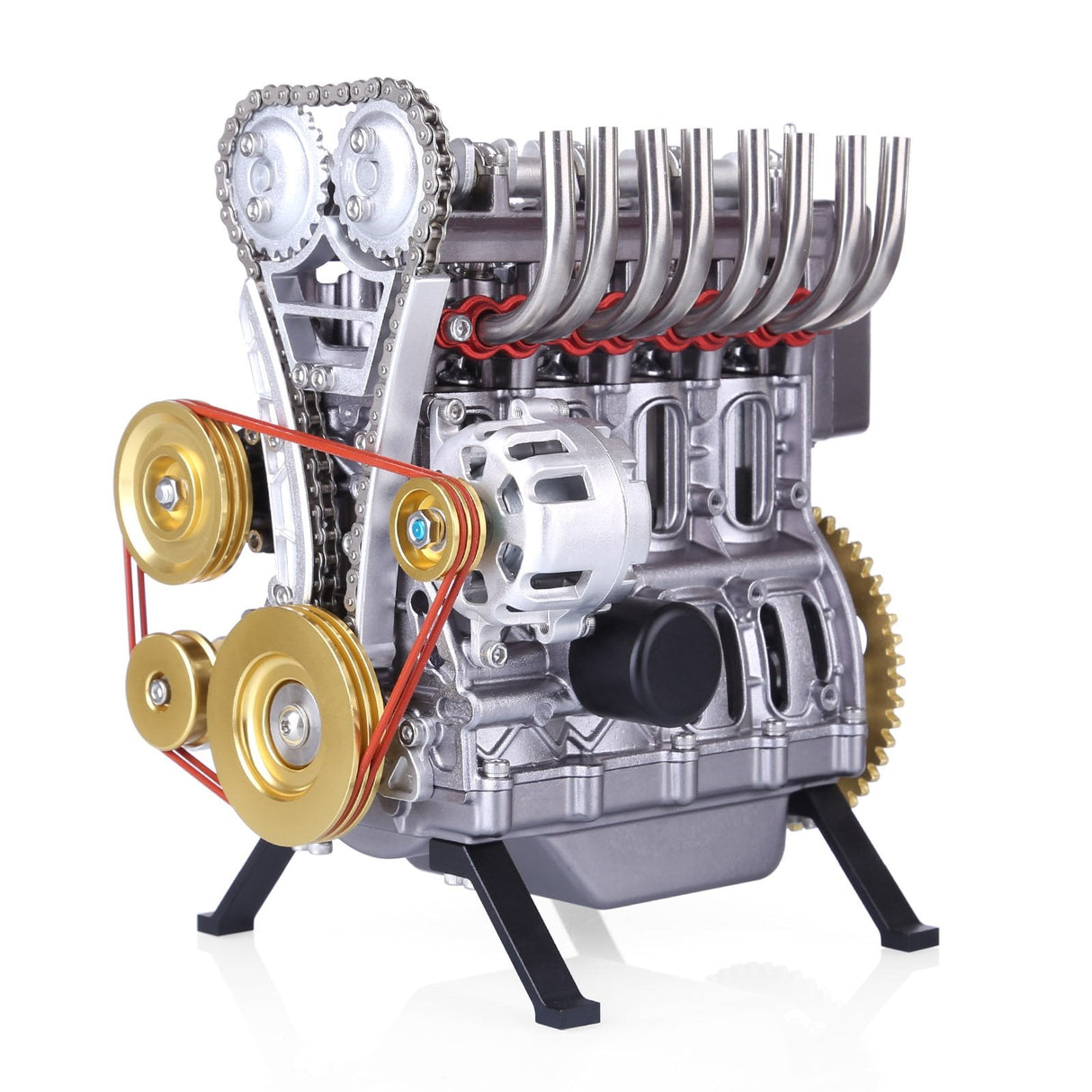 Teching 3D -Baugruppe Erwachsener 300+PCs Car Engine Model Toys Mini Inline 4 Zylinder Motorausbildung