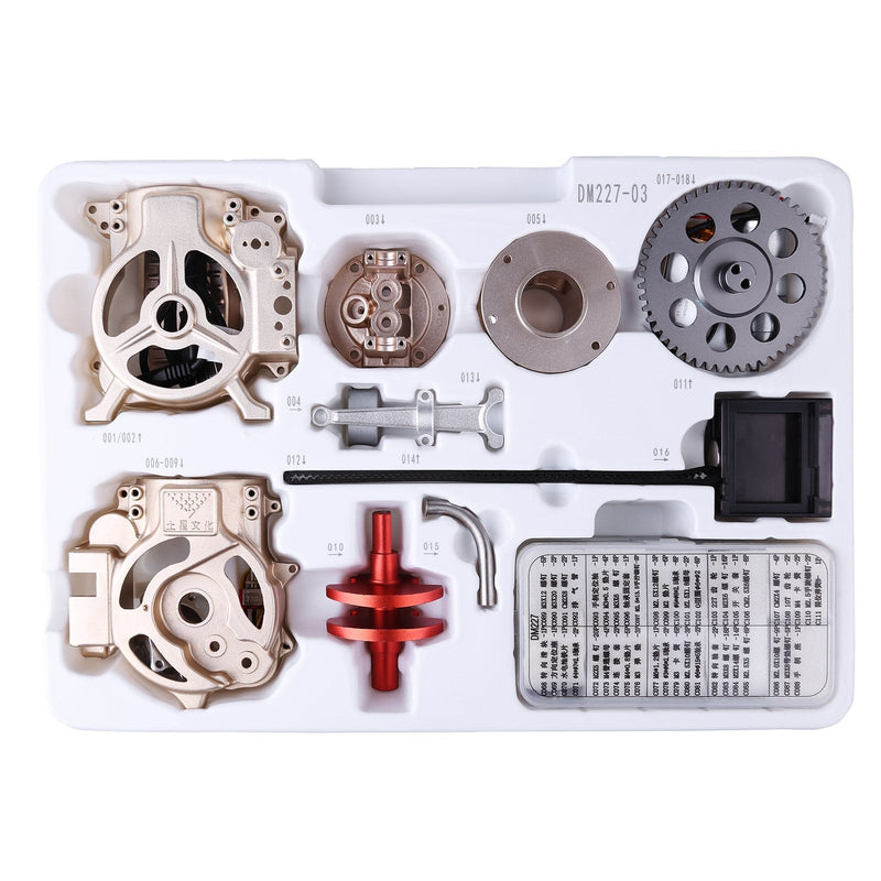 Laden Sie das Bild in Galerie -Viewer, {Teching 3D -Baugruppe Erwachsener 300+PCs Car Engine Model Toys Mini Inline 4 Zylinder Motorausbildung
