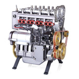 Teching 3D -Baugruppe Erwachsener 300+PCs Car Engine Model Toys Mini Inline 4 Zylinder Motorausbildung