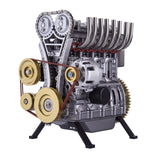 Teching 3D -Baugruppe Erwachsener 300+PCs Car Engine Model Toys Mini Inline 4 Zylinder Motorausbildung