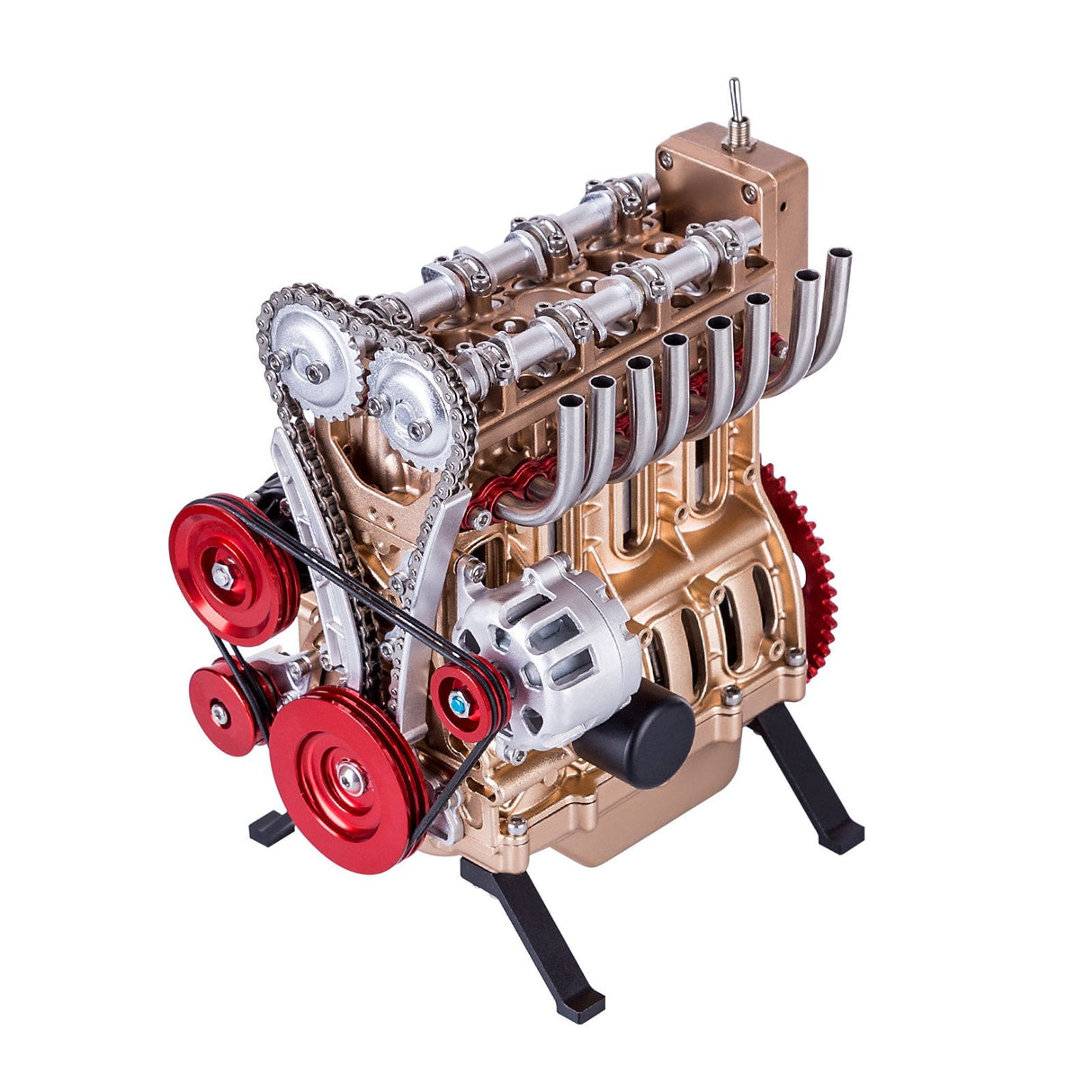 Teching 3D -Baugruppe Erwachsener 300+PCs Car Engine Model Toys Mini Inline 4 Zylinder Motorausbildung