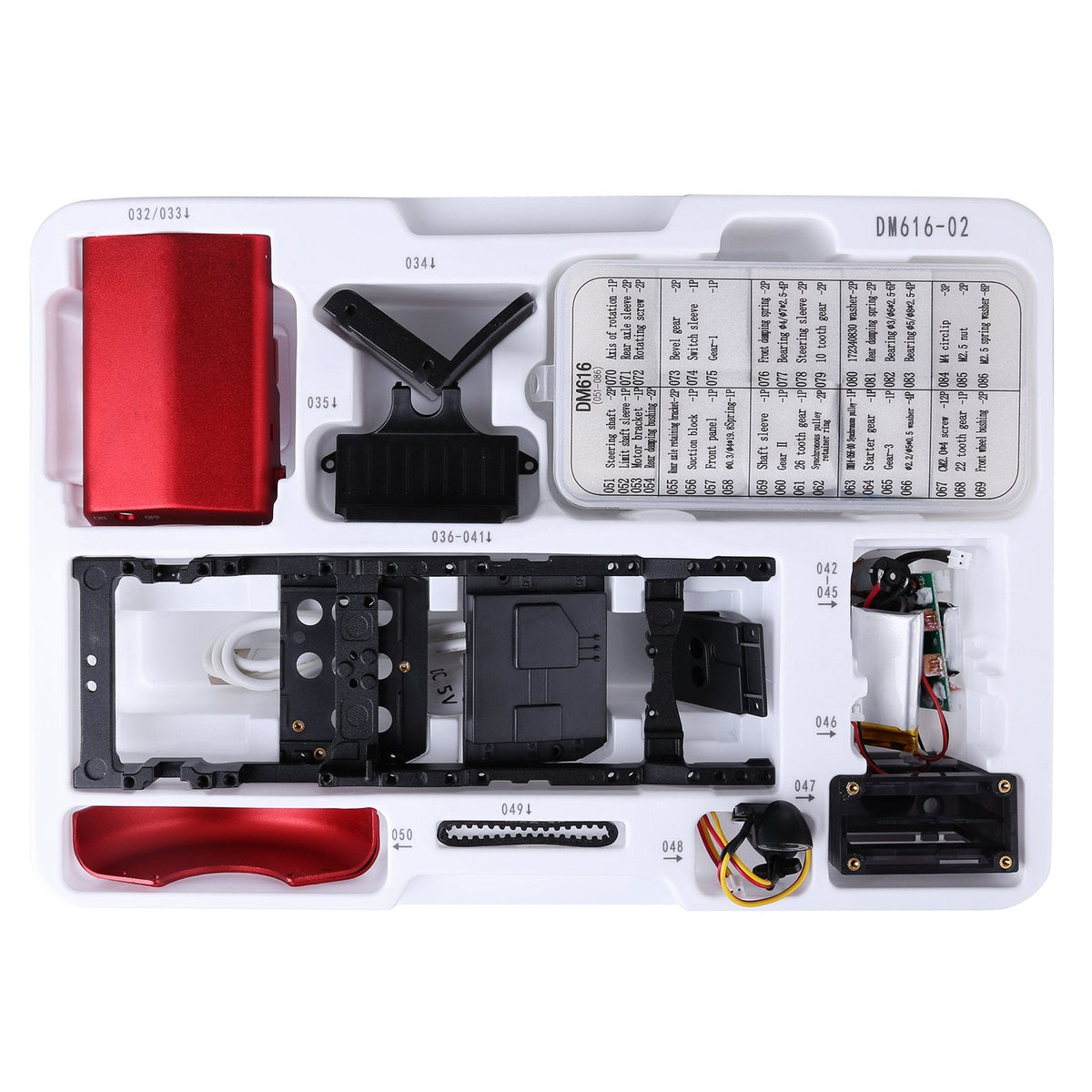 Assembly Poured Remote Teching Assembly DM616 APP Metal Remote Controlled Electric Tractor Mo ...