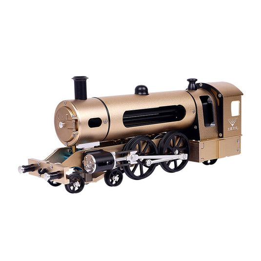 Teching Assembly Electric Dampf Lokomotive Trainer Spielzeuggeschenke für Erwachsene