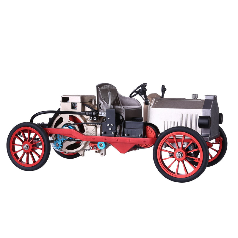 Laden Sie das Bild in Galerie -Viewer, {Teching -Baugruppe Metall Mechanical Electric Vintage Classic Car Model Model Spielzeug
