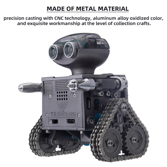 Teching DIY Mechanical Bluetooth -luidspreker RC Tracked Robot Metal Model Kit