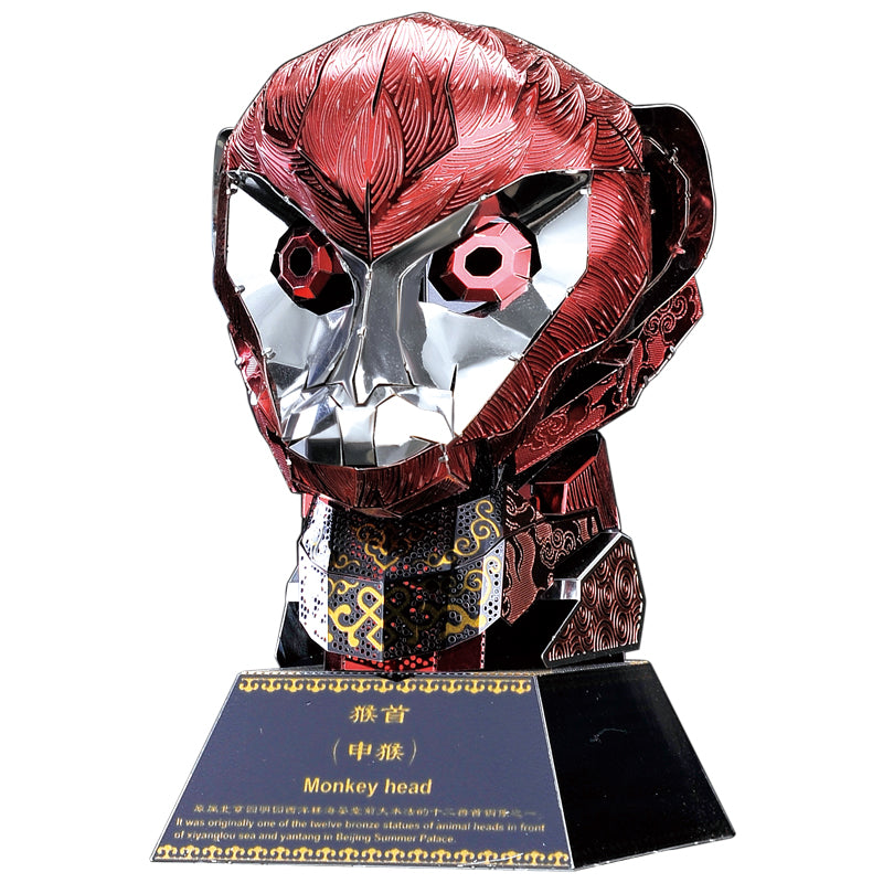 Laad de afbeelding in galerijviewer, Top 12 3D Metal Puzzle Animal Head Model Diy Gift
