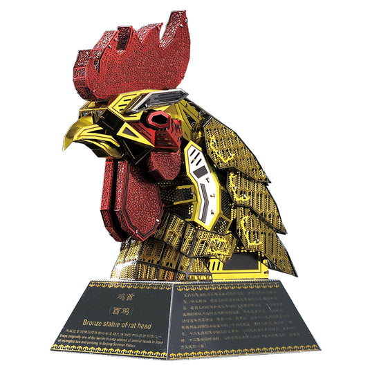 Top 12 3D Metal Puzzle Animal Head Model DIY Gift