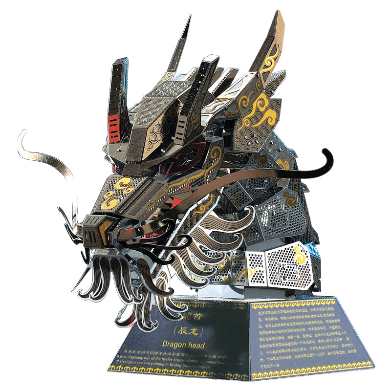 Laad de afbeelding in galerijviewer, Top 12 3D Metal Puzzle Animal Head Model Diy Gift
