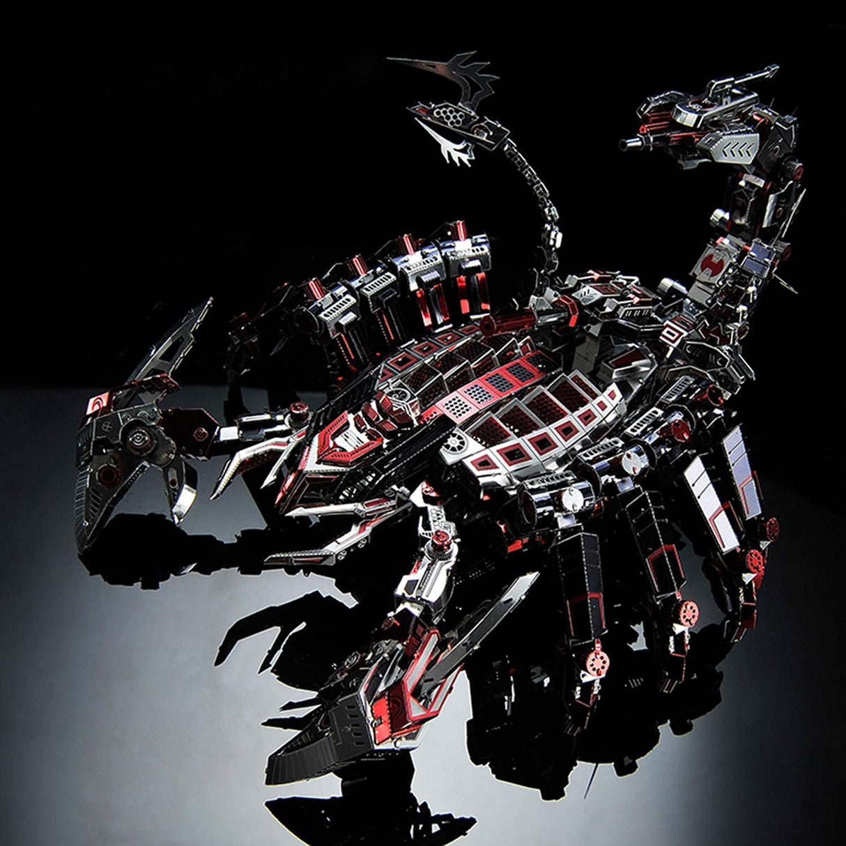 3D Metal Mechanical Red Devils Scorpion Model Kits DIY Art Craft Gift