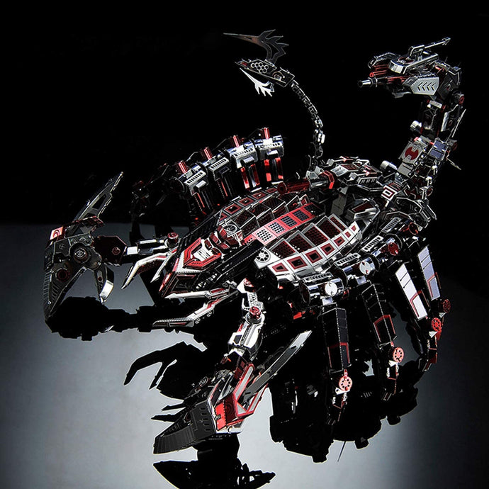 3D Metall Mechanical Red Devils Scorpion Model Kits DIY Art Craft Gift
