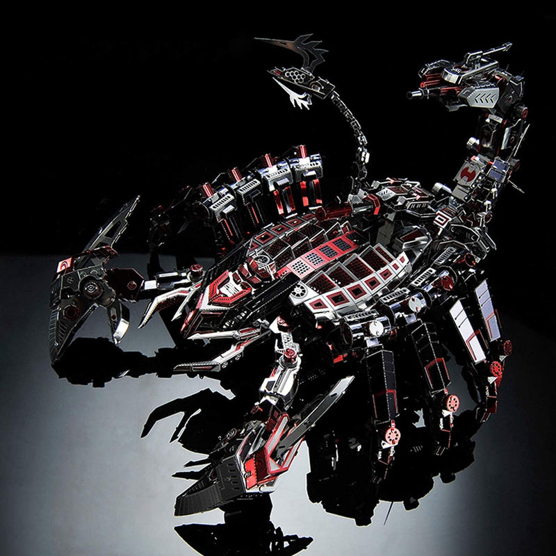 Laad de afbeelding in galerijviewer, 3D Metal Mechanical Red Devils Scorpion Model Kits DIY Art Craft Gift
