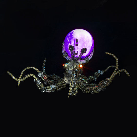 2400pcs+ Steampunk Mechanical Octopus Metall DIY 3D Modell Kit