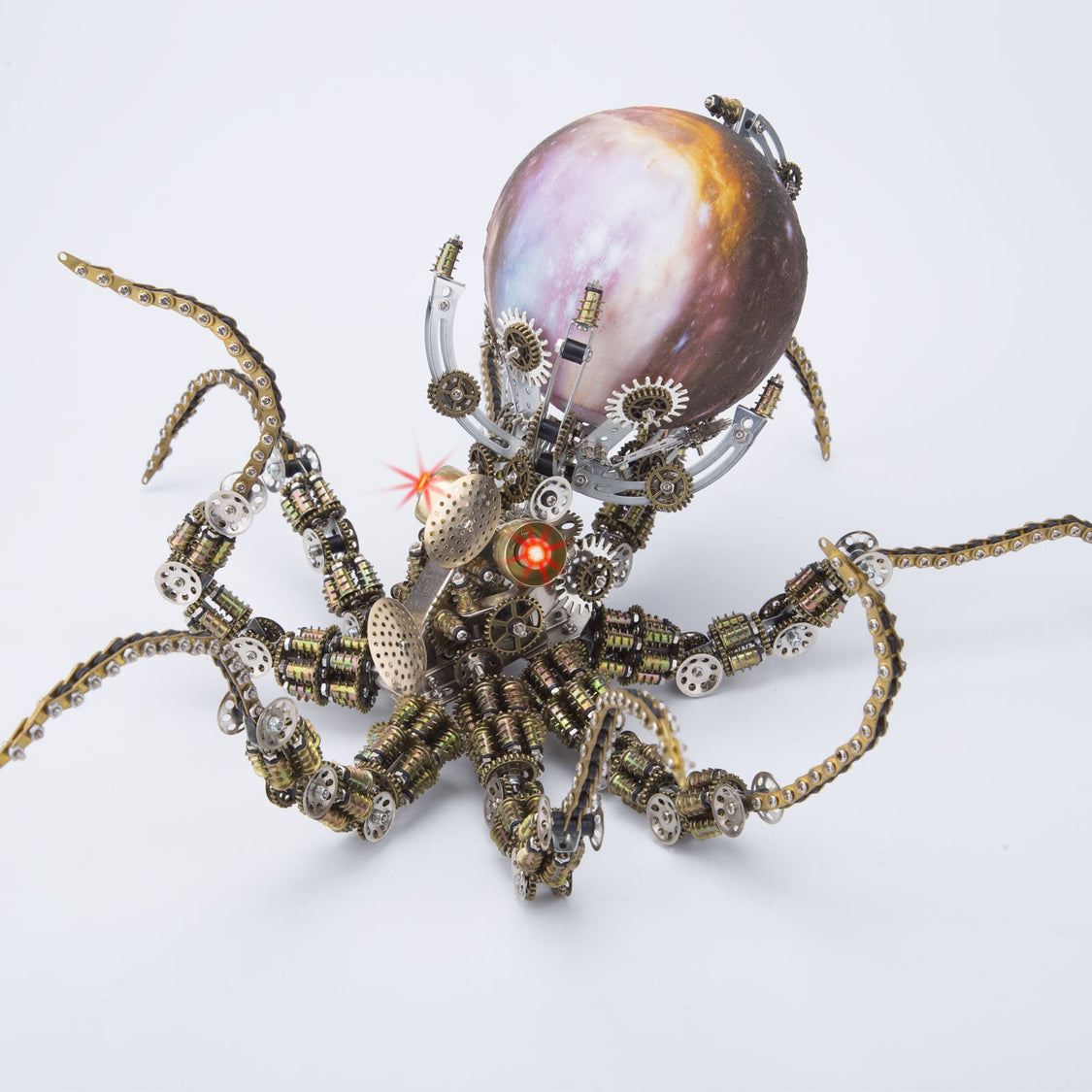 Octopus Steamroller 2400PCS+ Steampunk Mechanical Octopus Metal DIY 3D Model Kit – metalkitor