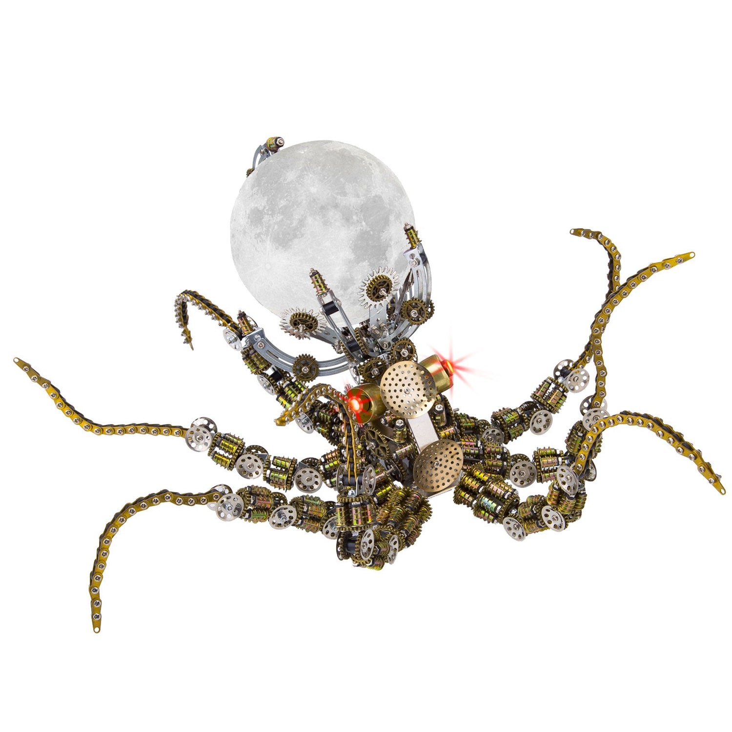 2400PCS+ Steampunk Mechanical Octopus Metal DIY 3D Model Kit – metalkitor