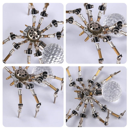 270pcs+ 3d Mini Mechanical Spider DIY Model Kits Metall -Puzzle