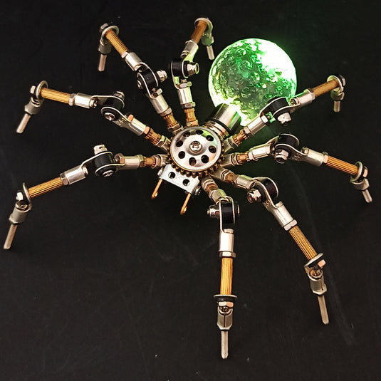 270PCS + 3D MINI MECANICAL SPIDER DIY Model Kits Metal Puzzle