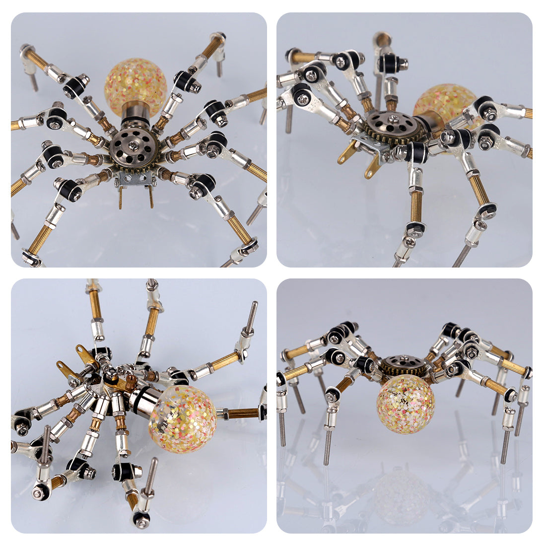 270pcs+ 3D mini mini araña mecánica kits de modelo de bricolaje rompecabezas de metal