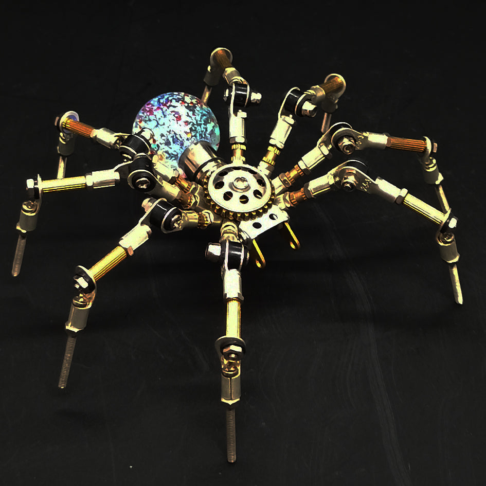 270pcs+ 3d Mini Mechanical Spider DIY Model Kits Metall -Puzzle