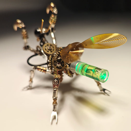 300PCS+ Steampunk Mantis Metal DIY Insect Model Kits with Colorful Lig ...