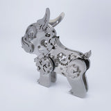 3D DIY Bulldog Metall Puzzle Model Kit