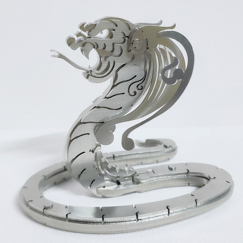 Laad de afbeelding in galerijviewer, 3D DIY King Cobra Puzzle Metal Model Kit
