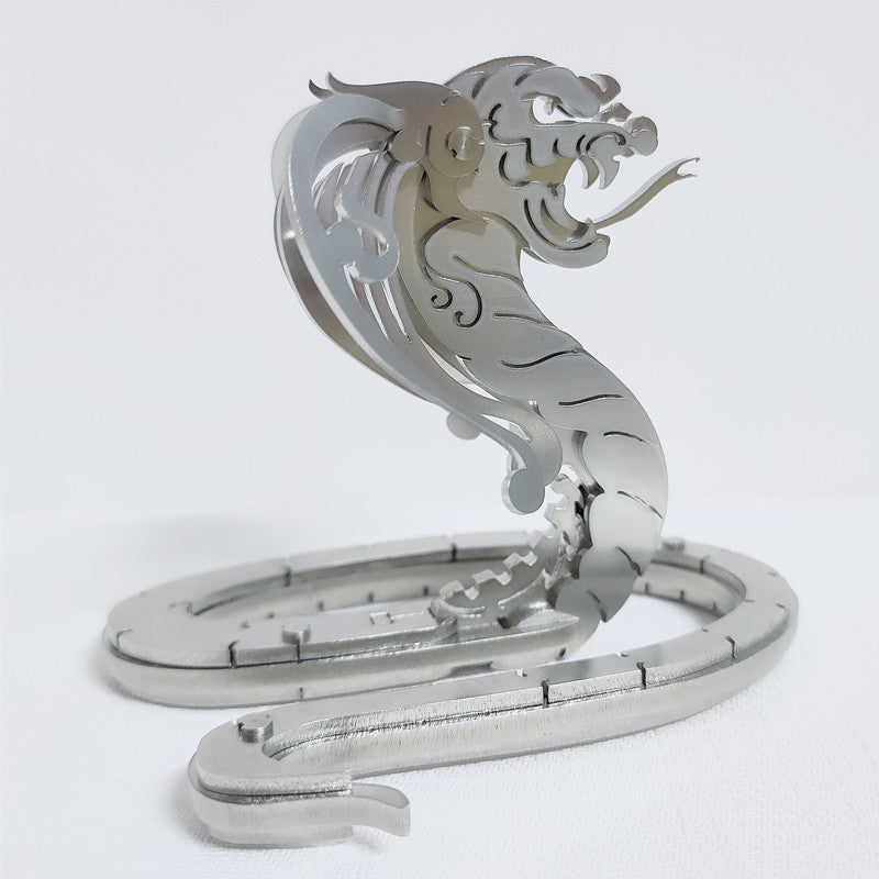 Laad de afbeelding in galerijviewer, 3D DIY King Cobra Puzzle Metal Model Kit
