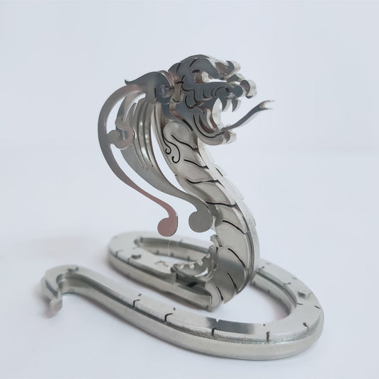 Kit de modelo de metal de rompecabezas 3d Diy King Cobra