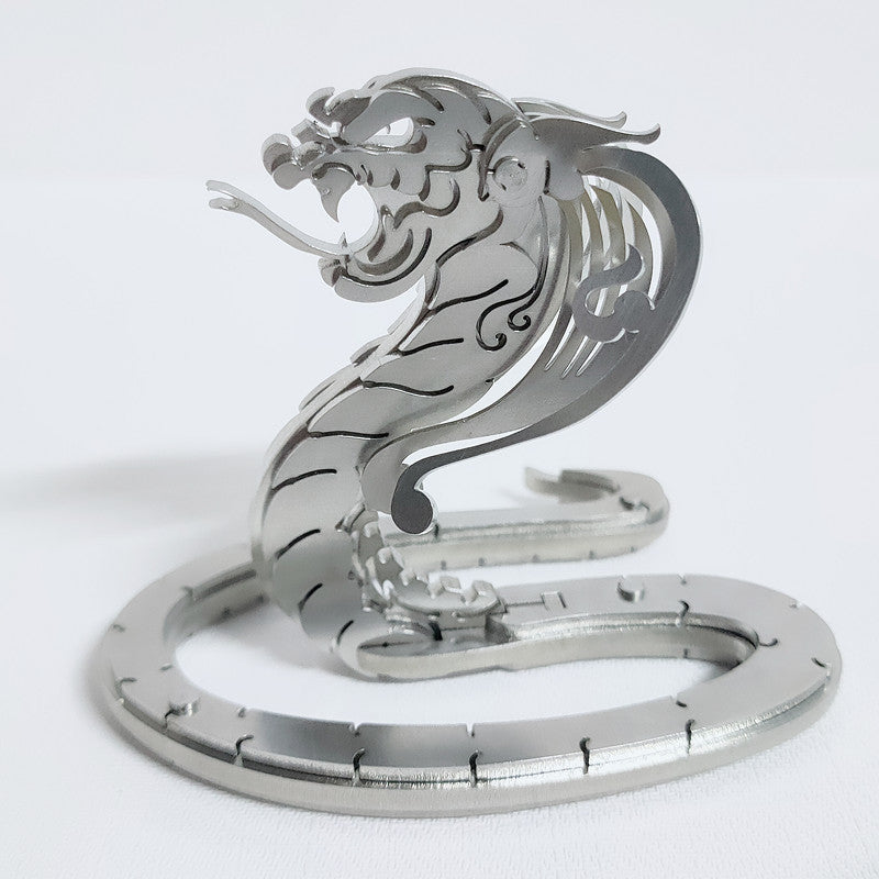 Laden Sie das Bild in Galerie -Viewer, {3D DIY King Cobra Puzzle Metallmodell Kit
