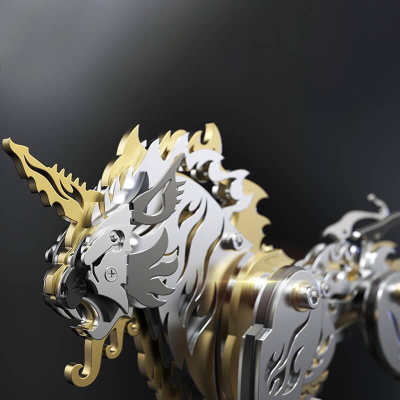 Laden Sie das Bild in Galerie -Viewer, {3D -Metallmechanik Variation Tiger Puzzle Modell Kit
