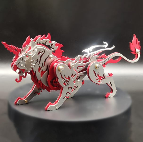 Load image into Gallery viewer, 3D Metal Mechanical Variation Tiger Puzzle Model Kit
