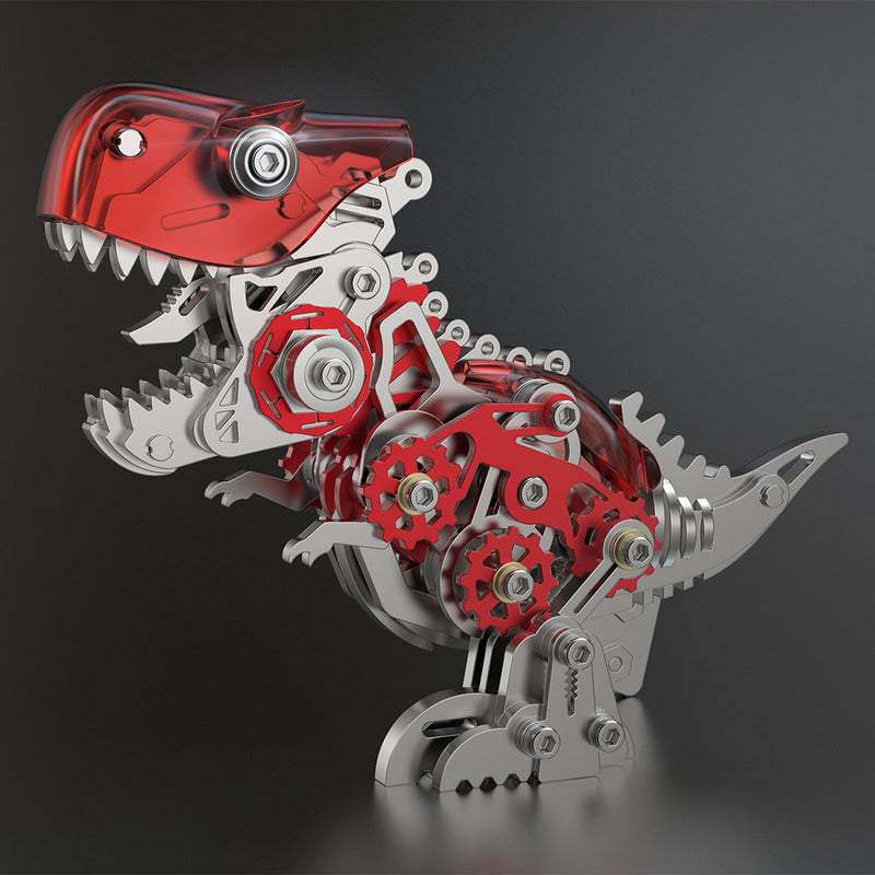 Laden Sie das Bild in Galerie -Viewer, {3D -Metall -Puzzle DIY -Assemblierung Tyrannosaurus Dinosauriermodell Kits für Kinder als Geschenk
