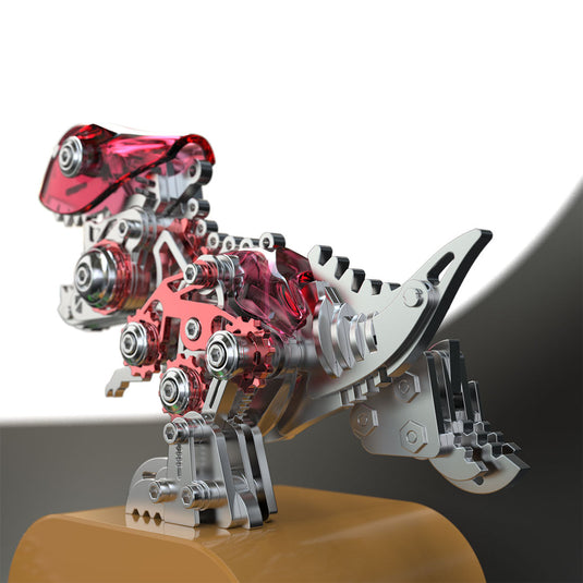 3D Metal Puzzle DIY Assembly Tyrannosaurus Dinosaur Model Kits for Kids As Gift