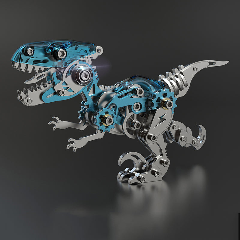 Laden Sie das Bild in Galerie -Viewer, {3D -Metall Verschiedene Kreidedinosaurier -mechanische Modellkits
