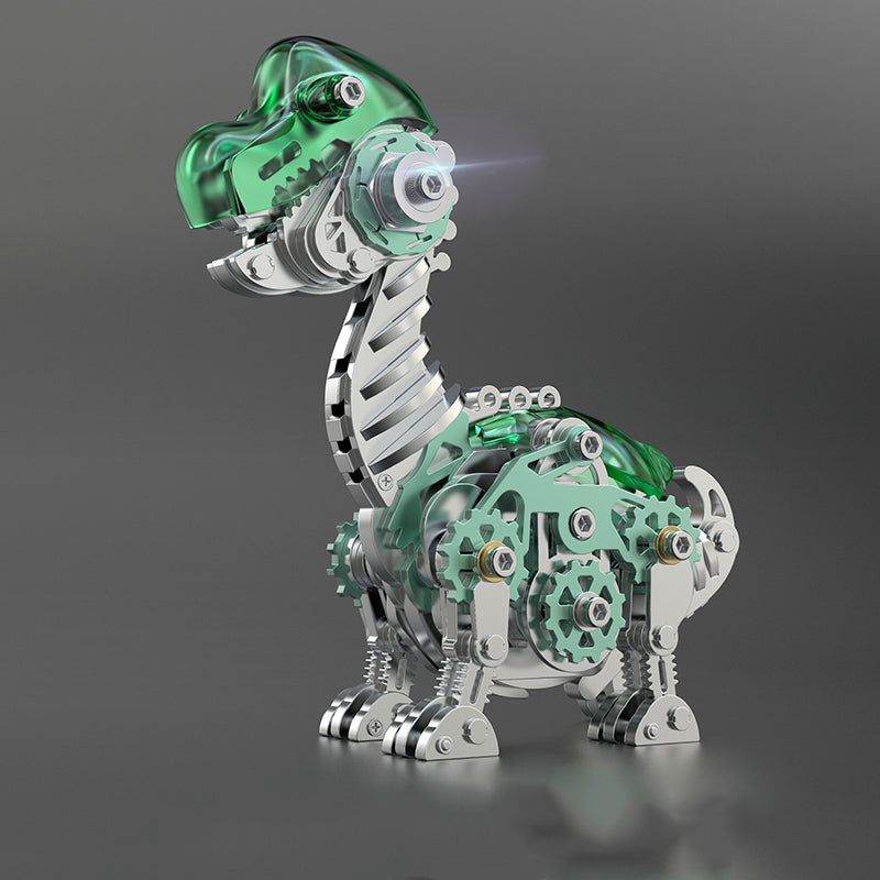 Laden Sie das Bild in Galerie -Viewer, {3D -Metall Verschiedene Kreidedinosaurier -mechanische Modellkits
