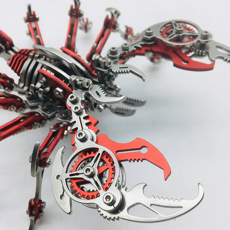 Laad de afbeelding in galerijviewer, 4PCS 3D Scorpion Diy Metal Puzzle Kleurrijke modelkit voor geschenken en decoratie

