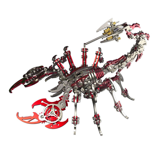 4PCS 3D Scorpion DIY Metall -Puzzle Buntes Modell Kit für Geschenke und Dekoration