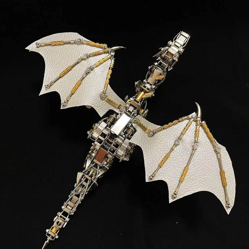Load image into Gallery viewer, Fly Dragon Mechanical 3D Metal DIY Puzzle Model Kit With Base
