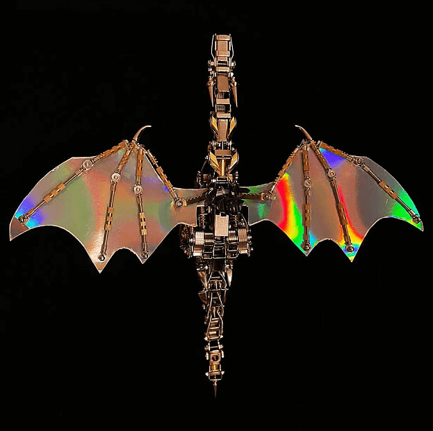 Fly Dragon Mechanical 3D Metal DIY Puzzle Model Kit With Base Fly Dragon Mechanical 3D Metal DIY Puzzle Model Kit With Base
