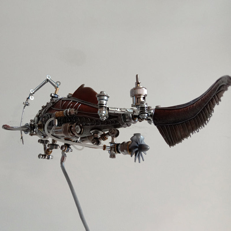 Laden Sie das Bild in Galerie -Viewer, {Steampunk 3D Mechanical Metall Dunkleosteus -Handwerk Modell

