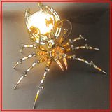 Steampunk 512pcs Metal Spider Desk Lamp Model DIY Assemble Kits