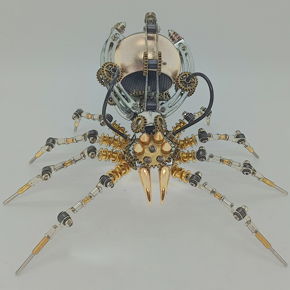 Steampunk 512PCS Spider Metallmodell DIY -Kits mit Bluetooth -Lautsprecher