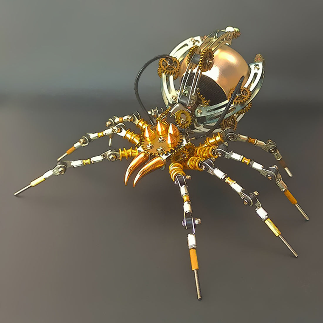 Steampunk 512pcs Spider Metal Model Diy Kits met Bluetooth -luidspreker