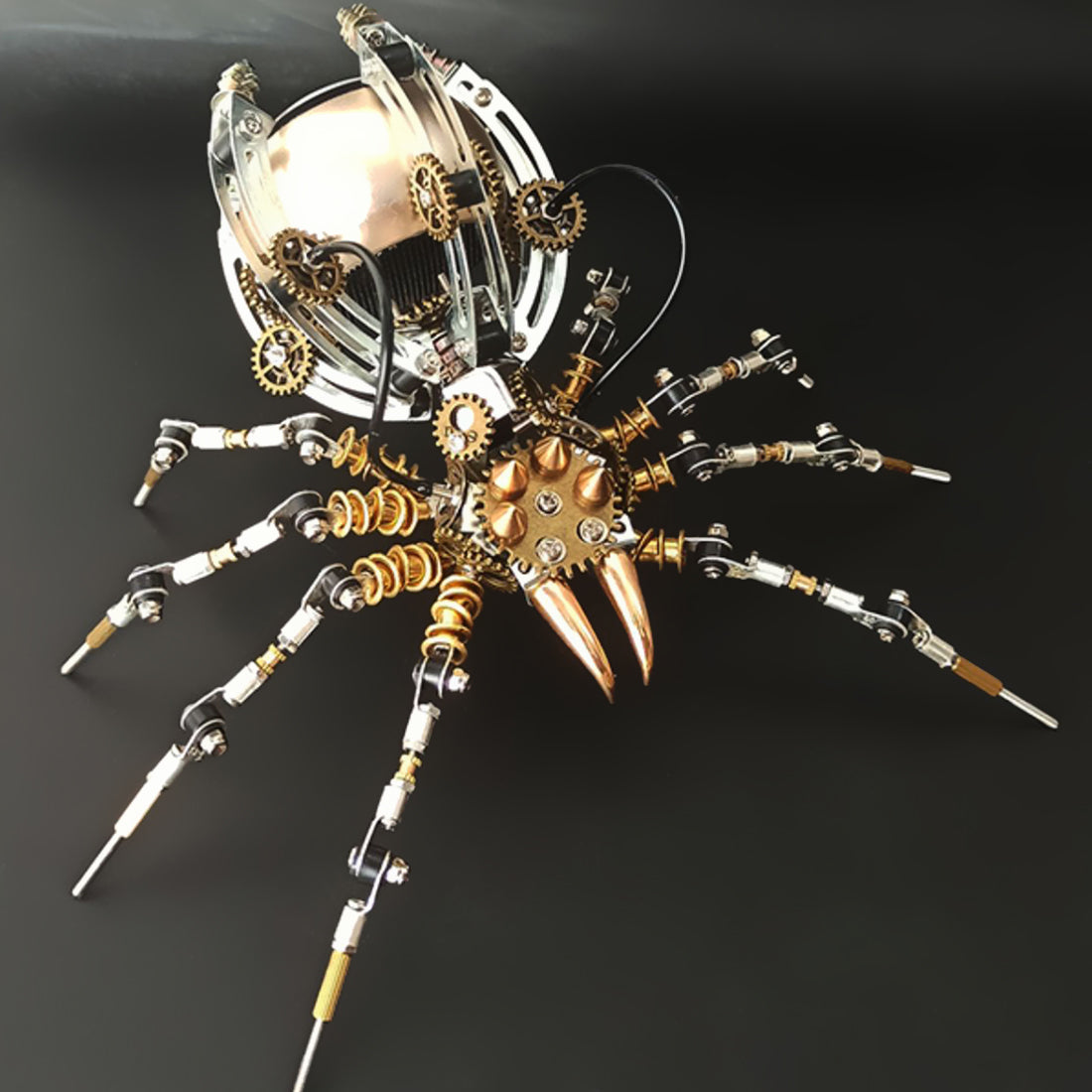 Steampunk 512pcs Spider Metal Model Diy Kits met Bluetooth -luidspreker