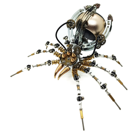 Steampunk 512PCS Spider Metallmodell DIY -Kits mit Bluetooth -Lautsprecher
