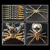 Steampunk 512pcs Spider Metal Model Diy Kits met Bluetooth -luidspreker