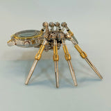 Steampunk DIY Assembly 3D Metal Mechanical Spider Clock Model Kit