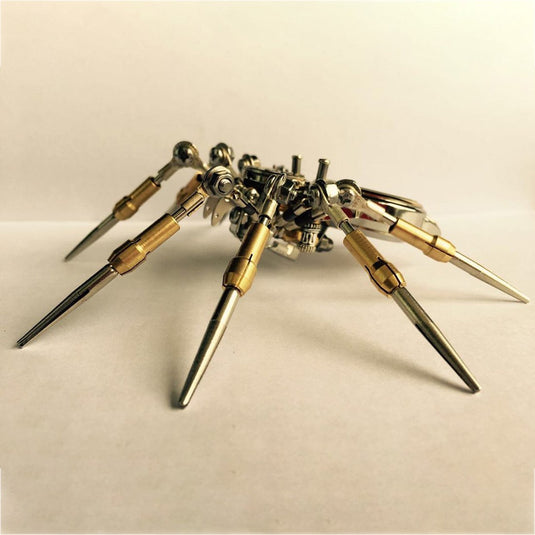 Steampunk DIY Assembly 3D Metal Mechanical Spider Clock Model Kit